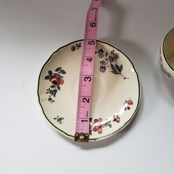 Old Abbey Sprays Cup and Saucer Made in Saar Basin - Picture 10 of 11